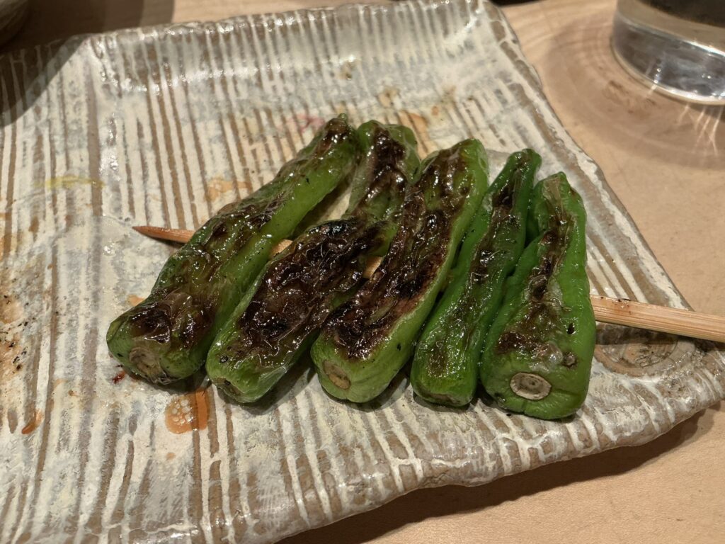 鳥しきのシシトウ