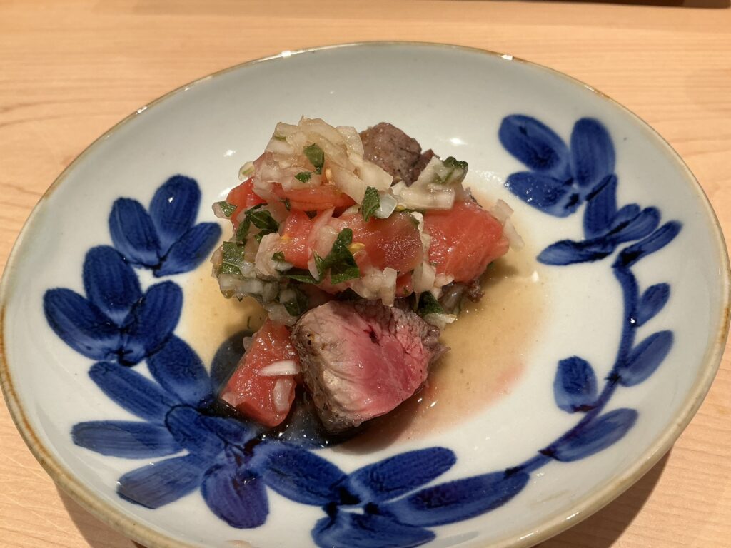 寿司清のマグロのほほ肉