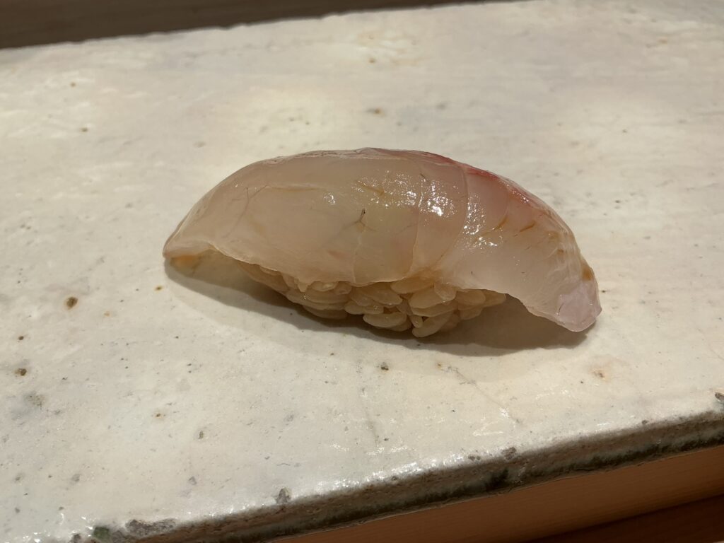 寿司清のマダイ