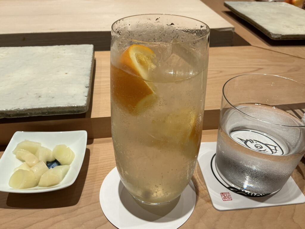 寿司清のレモンサワー