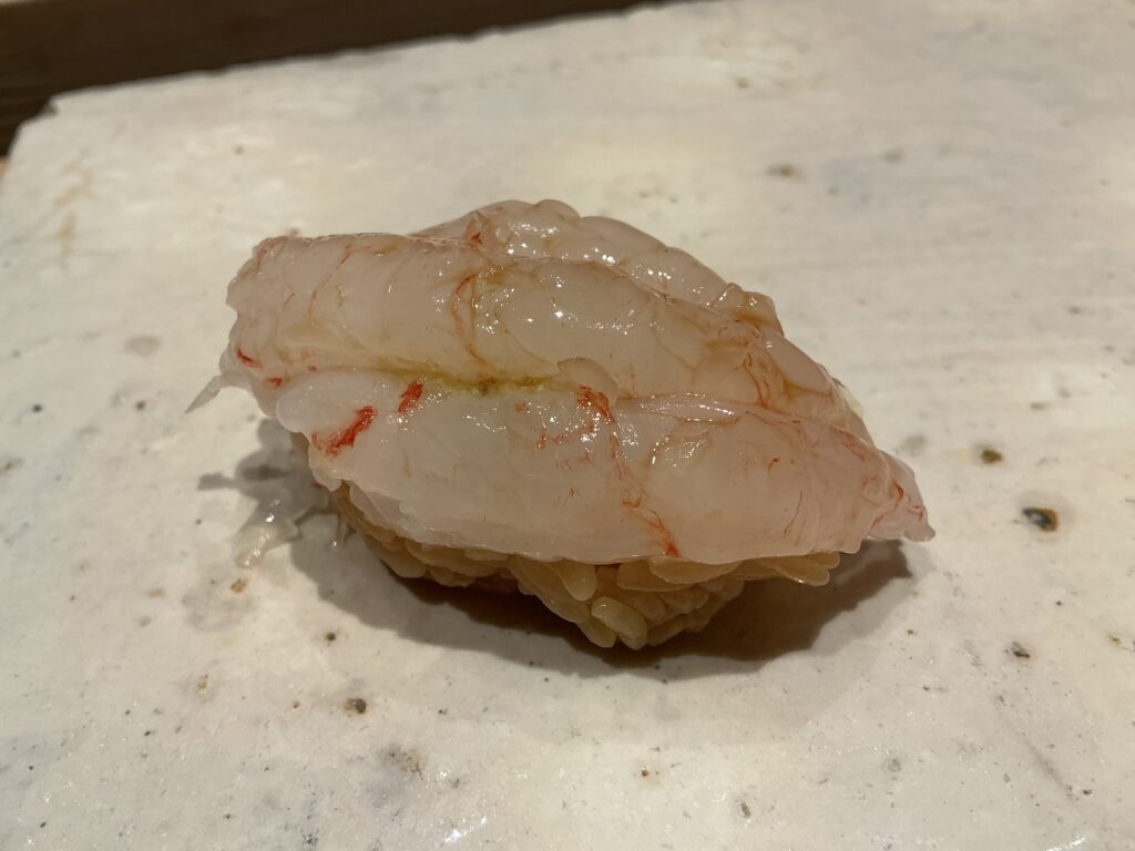 寿司清のシマエビ