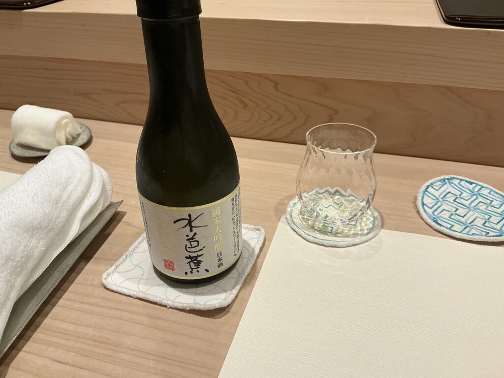 鮨みずかみの日本酒