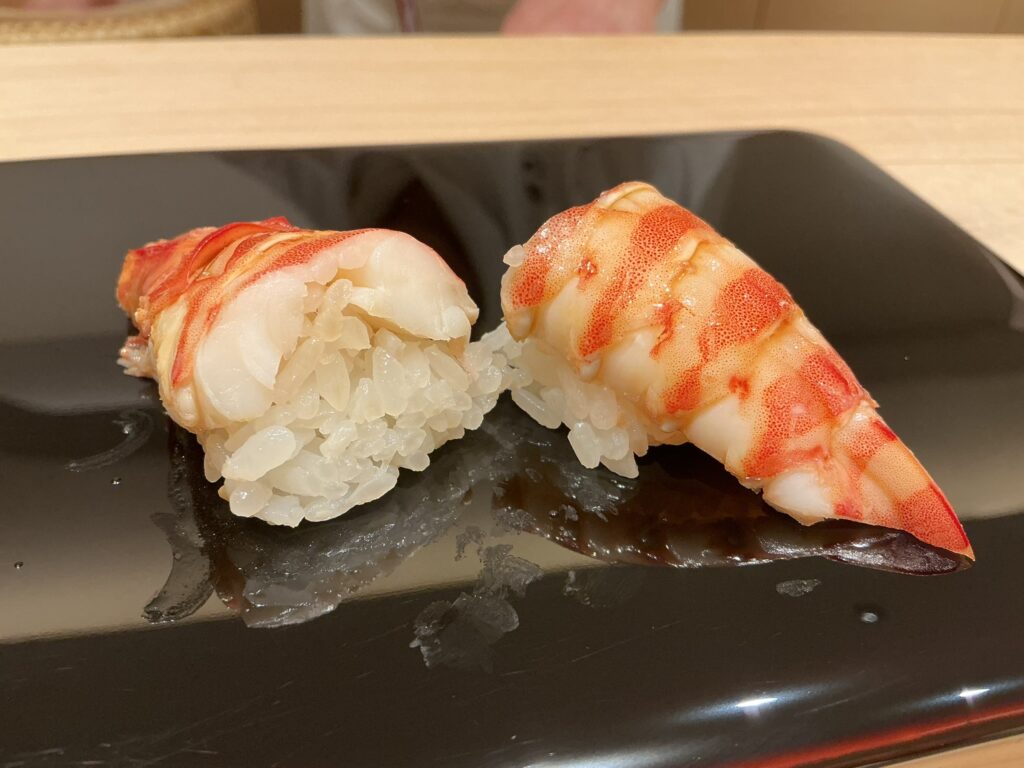鮨みずかみのクルマエビ