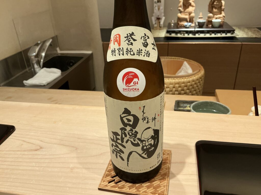 鮨みずかみの日本酒