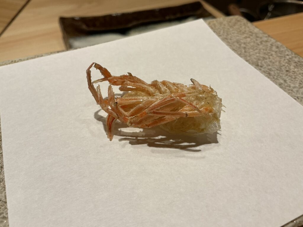 天ぷら北川のクルマエビ