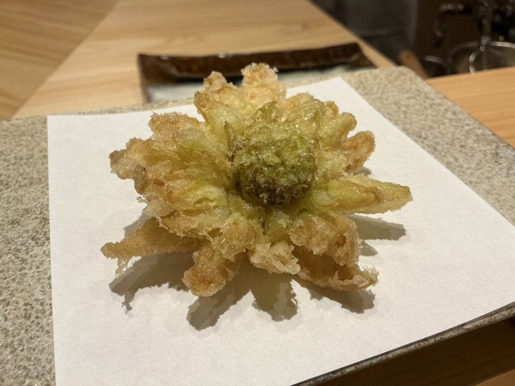 天ぷら北川のフキノトウ