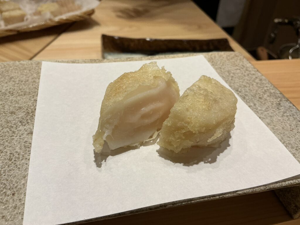 天ぷら北川のホタテ