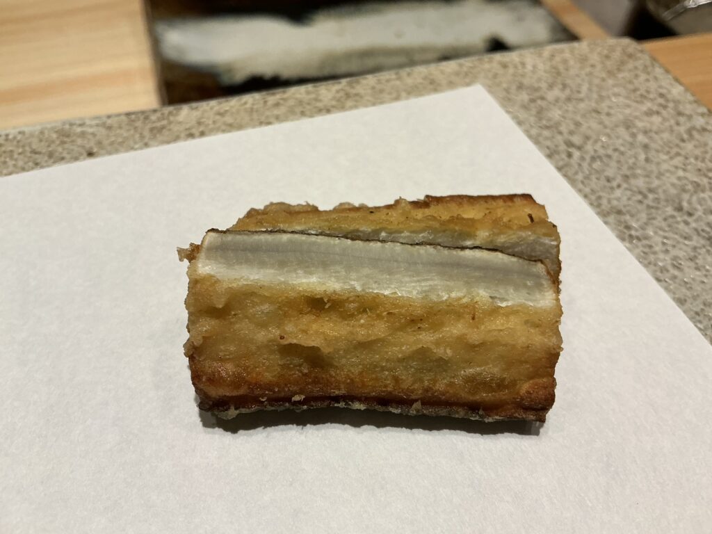 天ぷら北川のゴボウ