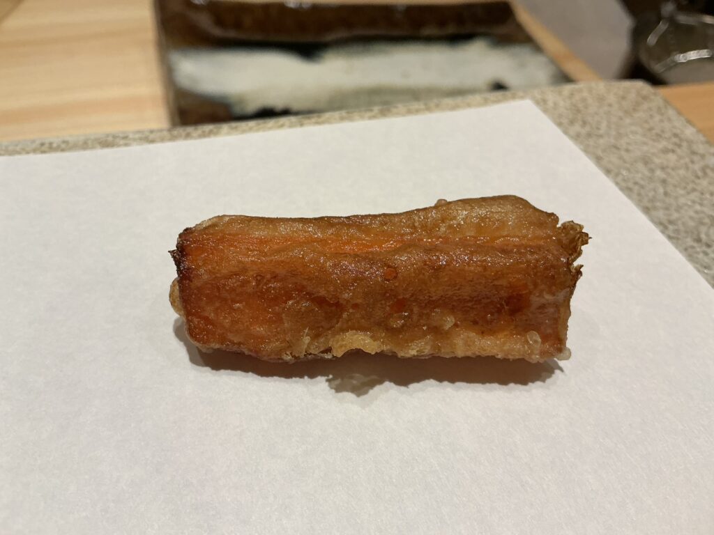 天ぷら北川のニンジン