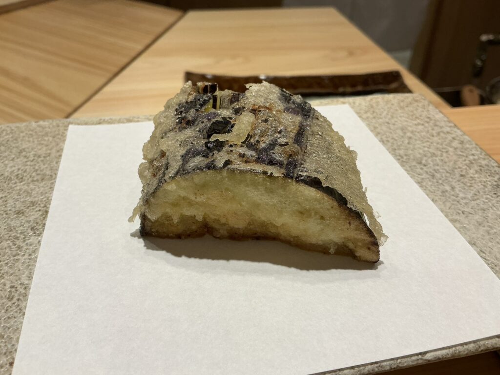 天ぷら北川のナス