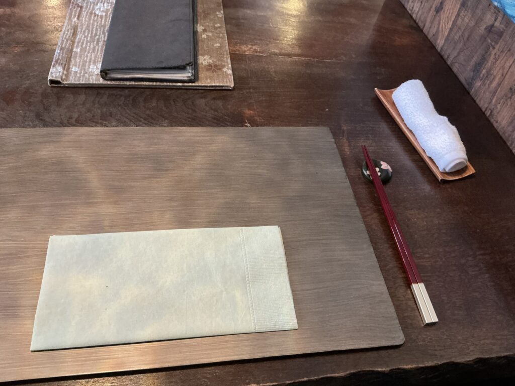 鉄板焼花のカウンターセット