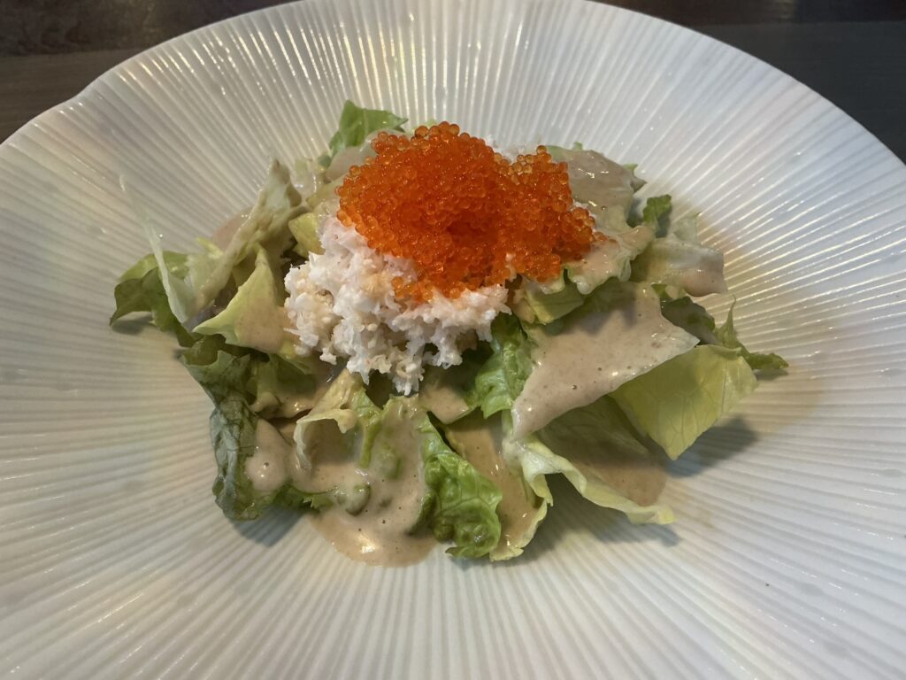 鉄板焼花の海鮮サラダ