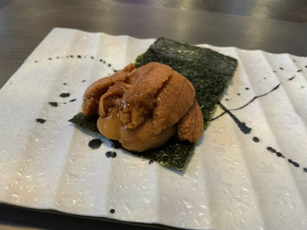 鉄板焼花のウニ