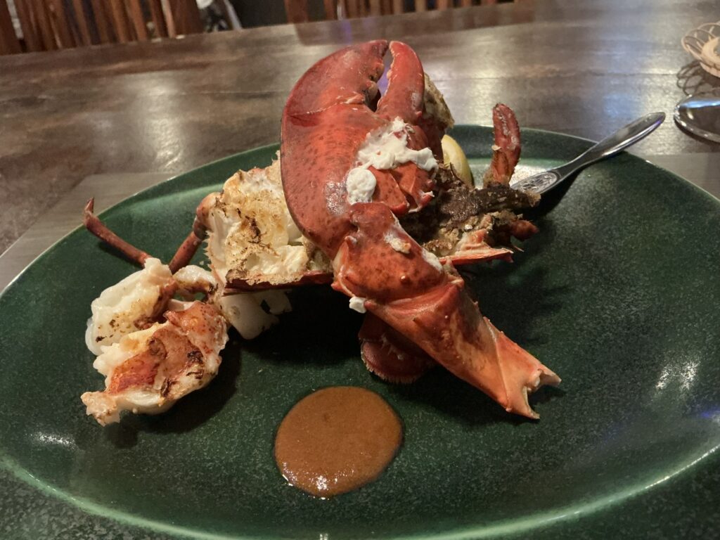 鉄板焼花のオマールエビ