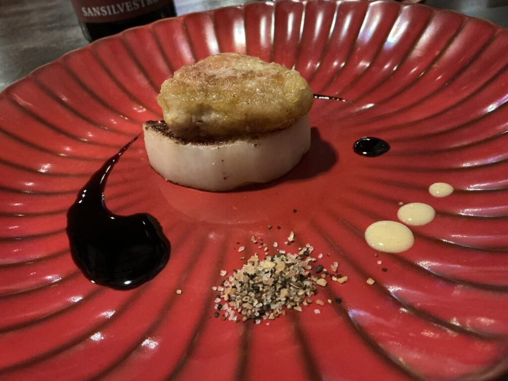 鉄板焼花のフォアグラ