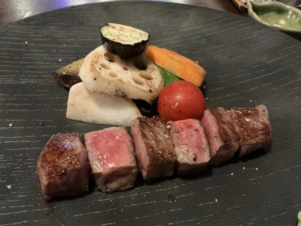 鉄板焼花のサーロインステーキ