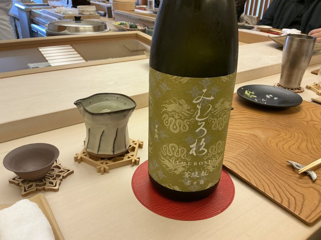 鮨おばなの日本酒
