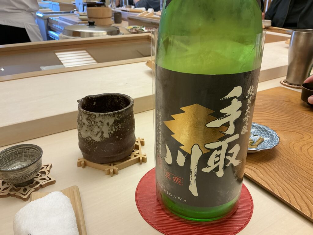鮨おばなの日本酒