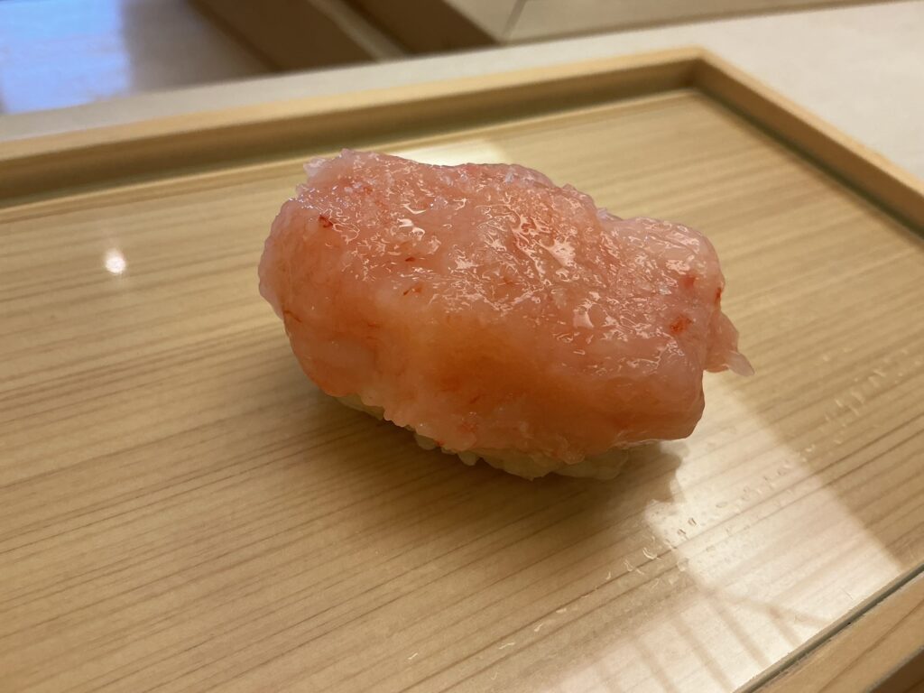 鮨おばなのアマエビ