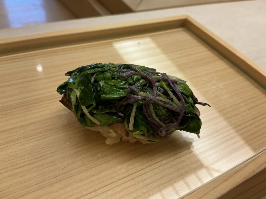 鮨おばなのカイワレ大根