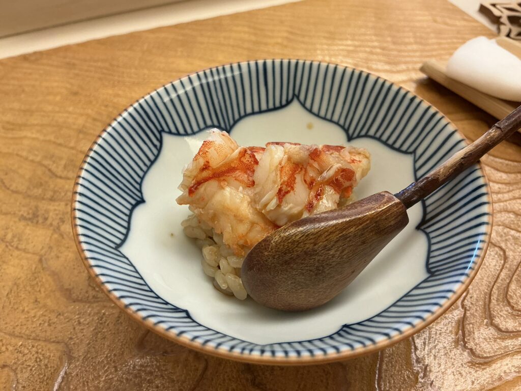 鮨おばなのクルマエビ