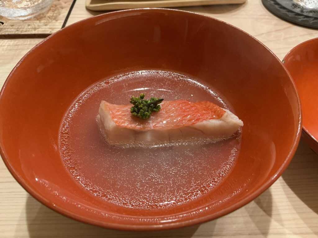 鮨かみなりのキンメダイ