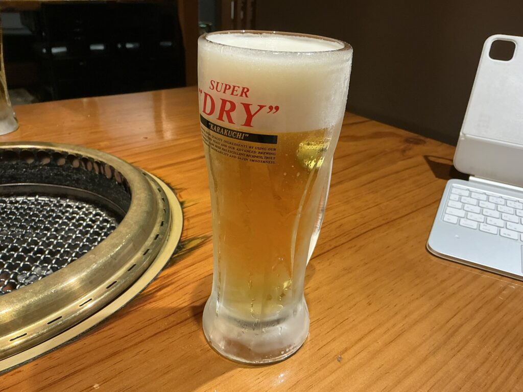 肉の頂のビール
