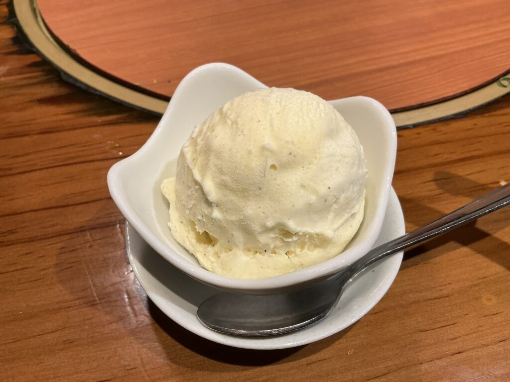 肉の頂のアイス