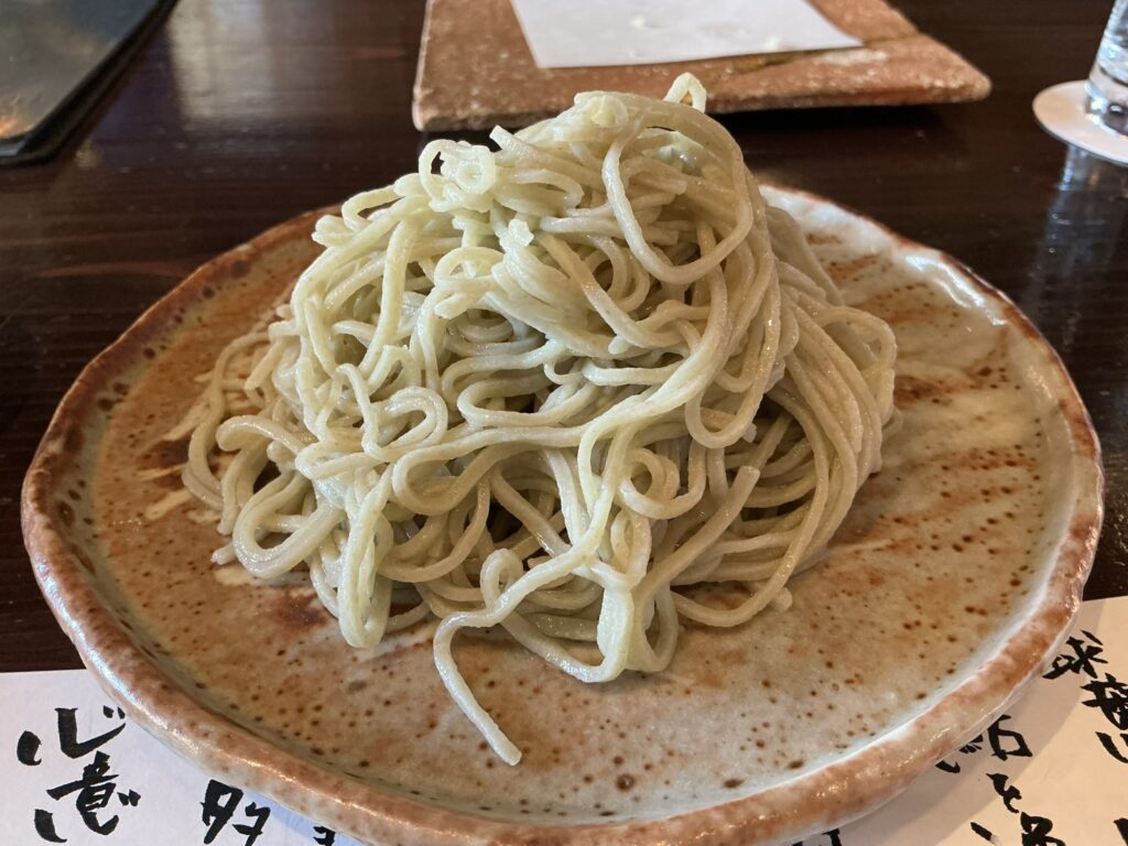 たでの葉の蕎麦