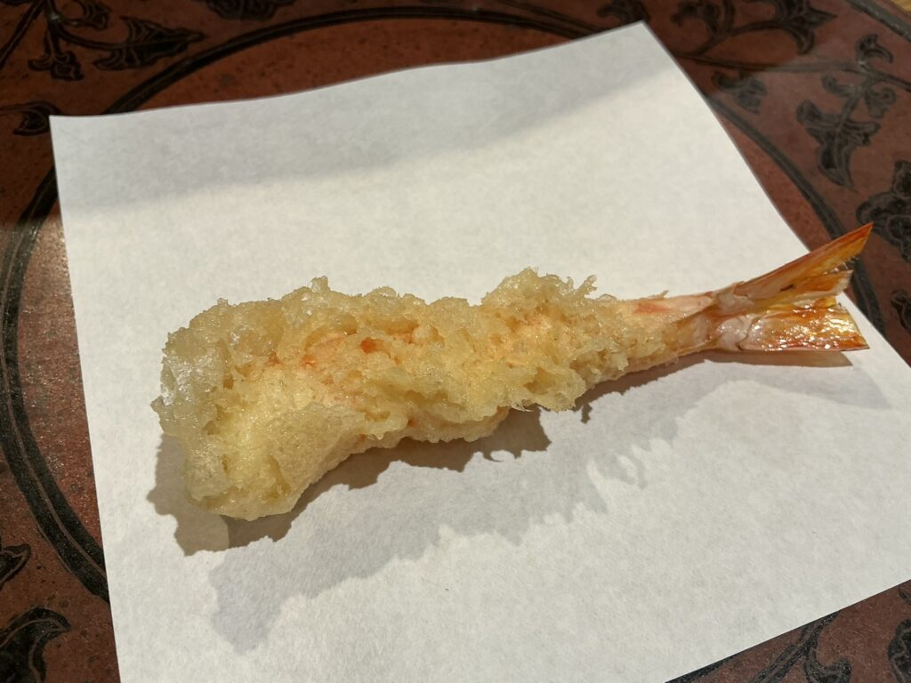 天ぷら浅沼のクルマエビ