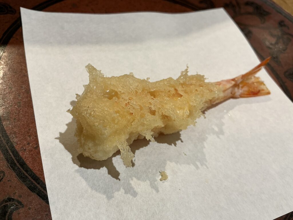 天ぷら浅沼のクルマエビ