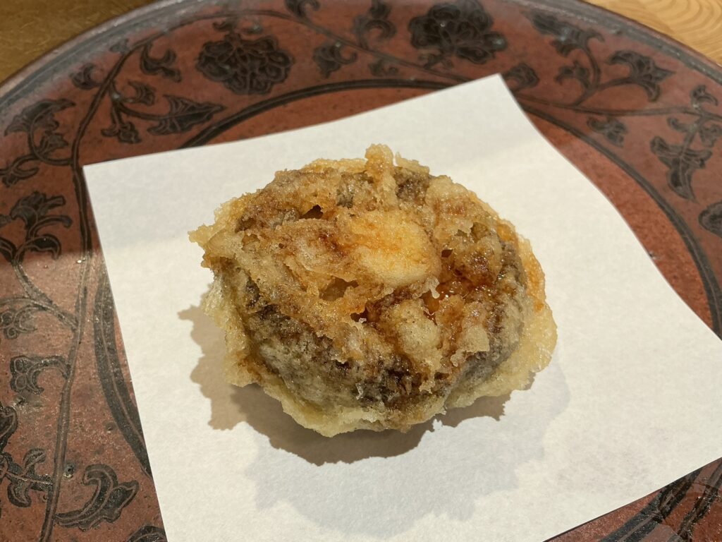 天ぷら浅沼のシイタケ