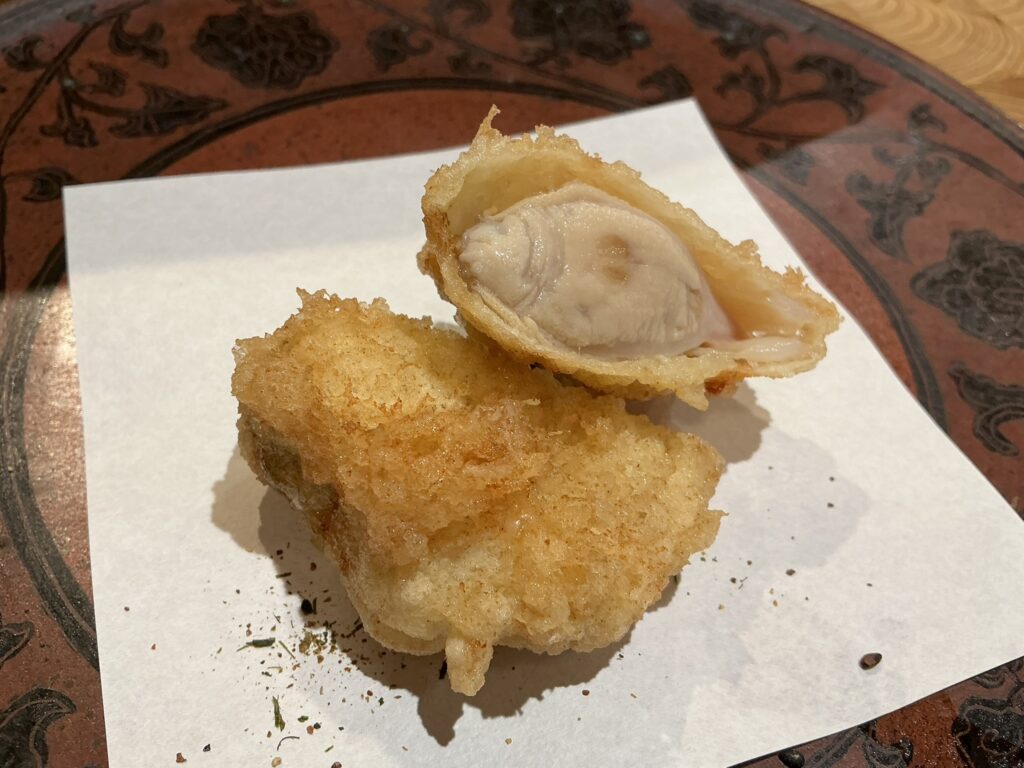 天ぷら浅沼のハマグリ