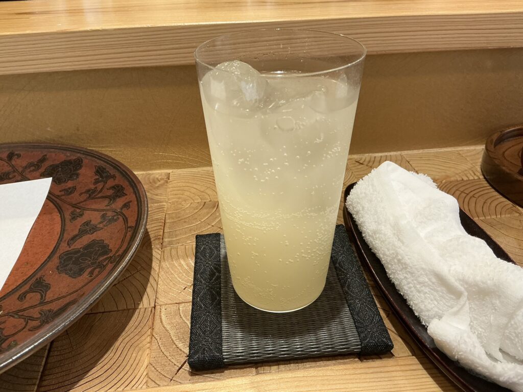 天ぷら浅沼の柚子酒