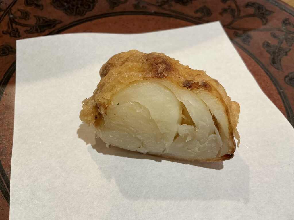 天ぷら浅沼のゆり根