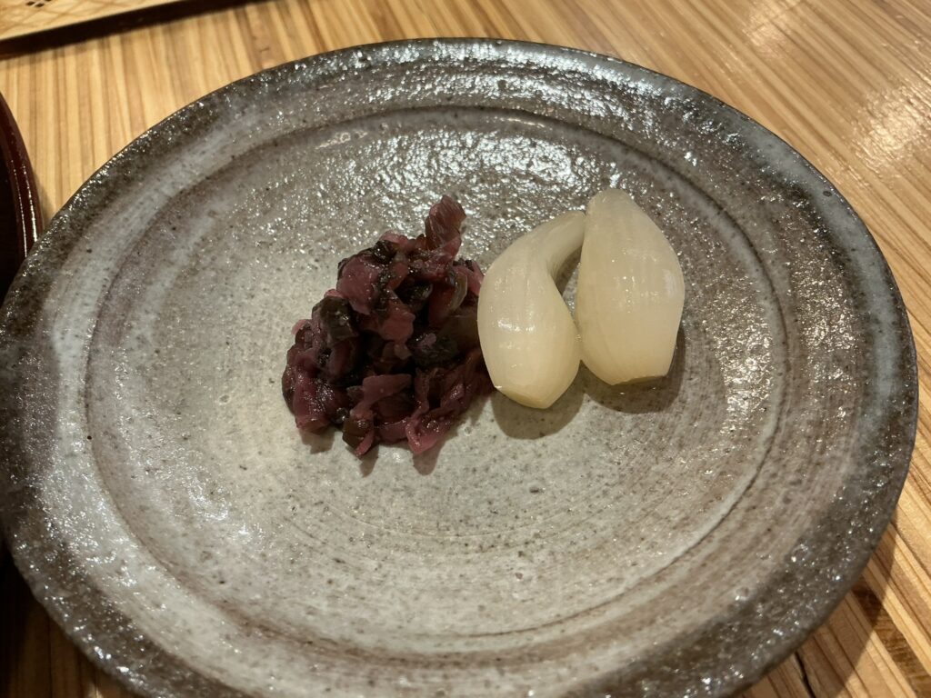 天ぷら浅沼の漬物