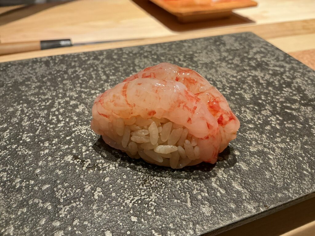 鮨結う紬のシマエビ