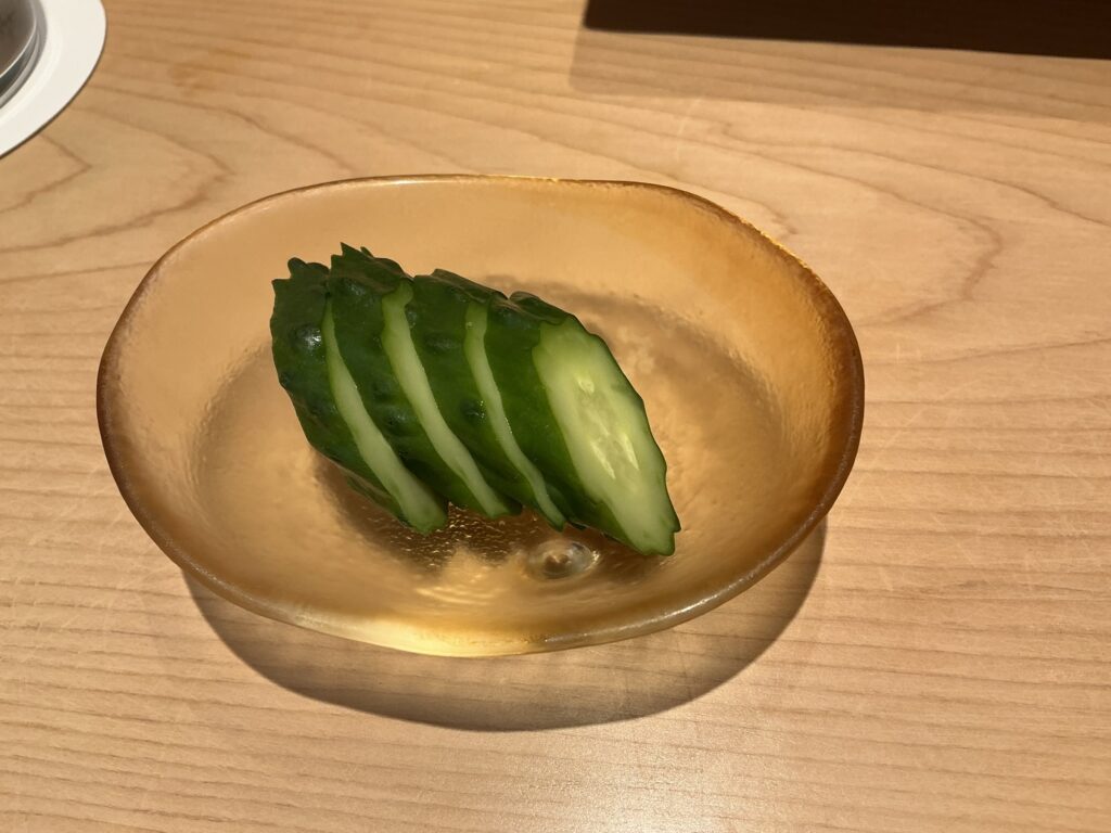 寿司清のキュウリ