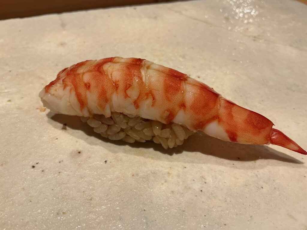 寿司清のクルマエビ
