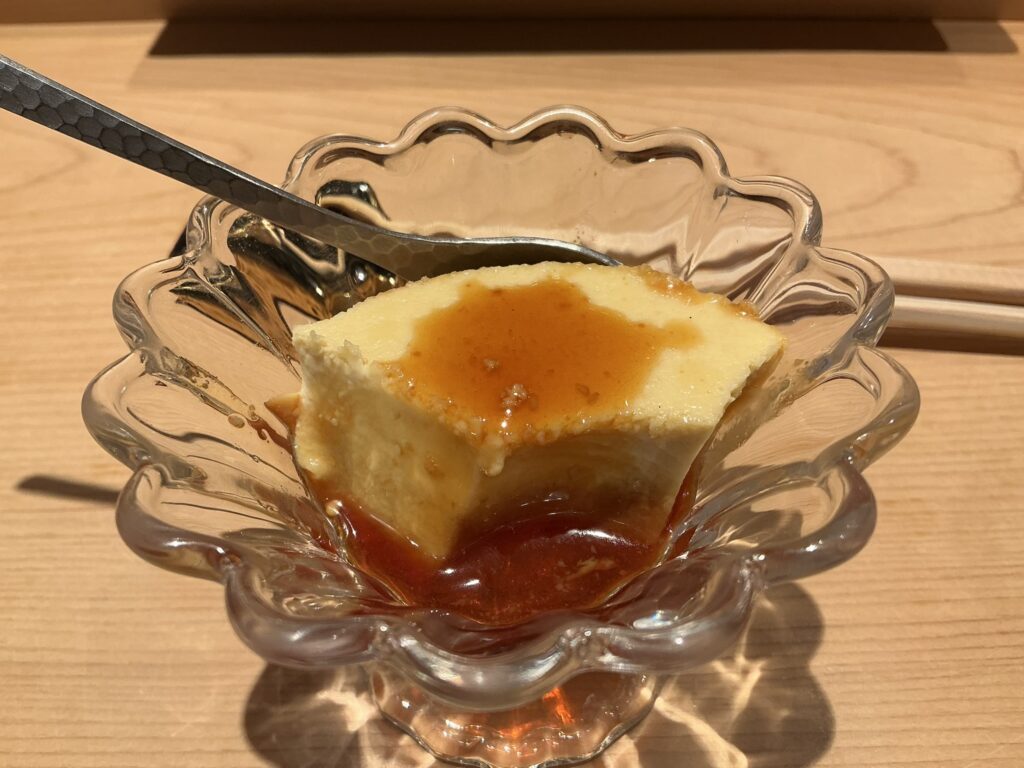 寿司清のプリン
