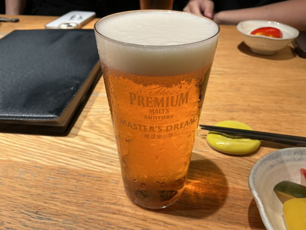 ホルモン焼婁熊東京のビール