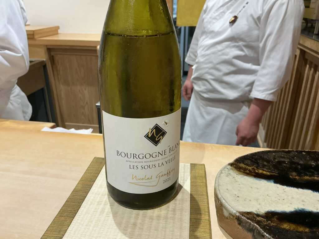 鮨美幸の白ワイン