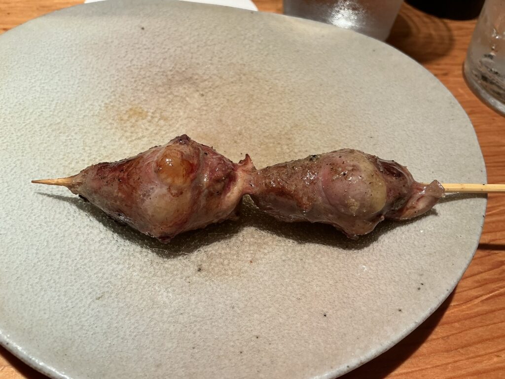 焼鳥嘉とうのハツ