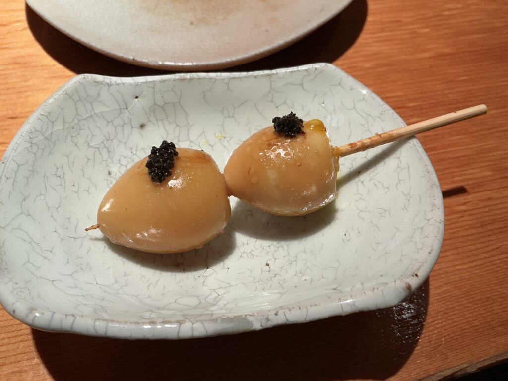 焼鳥嘉とうのウズラ