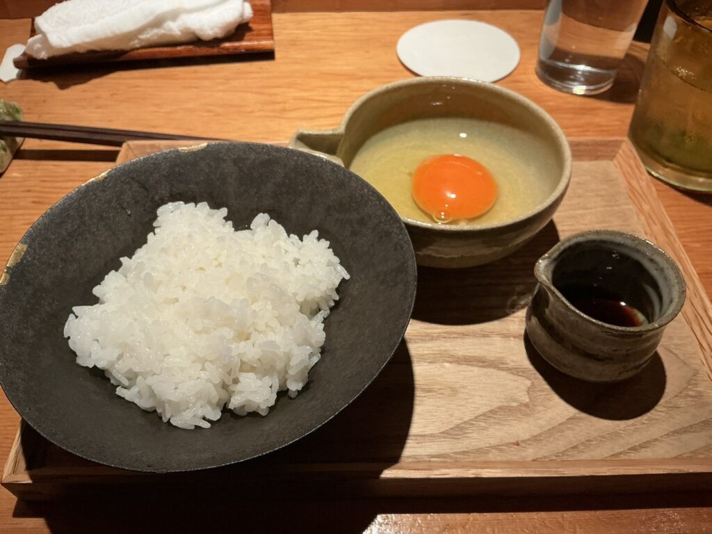 焼鳥嘉とうの卵かけごはん