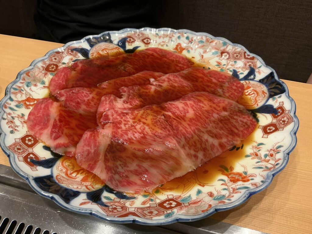 神戸焼肉金虎の焼きすき