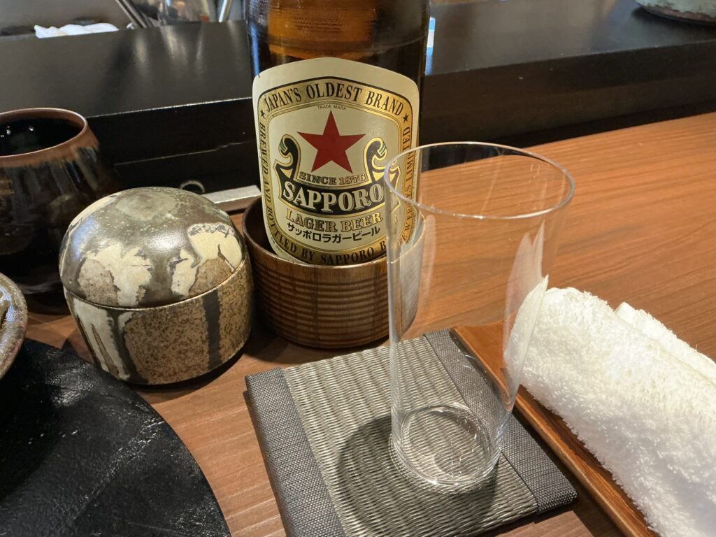 天々蕎々うめ庵のビール