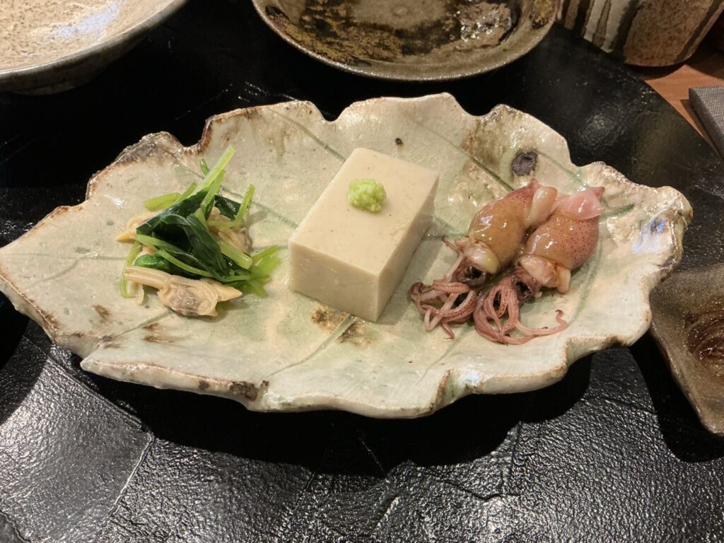 天々蕎々うめ庵の蕎麦前