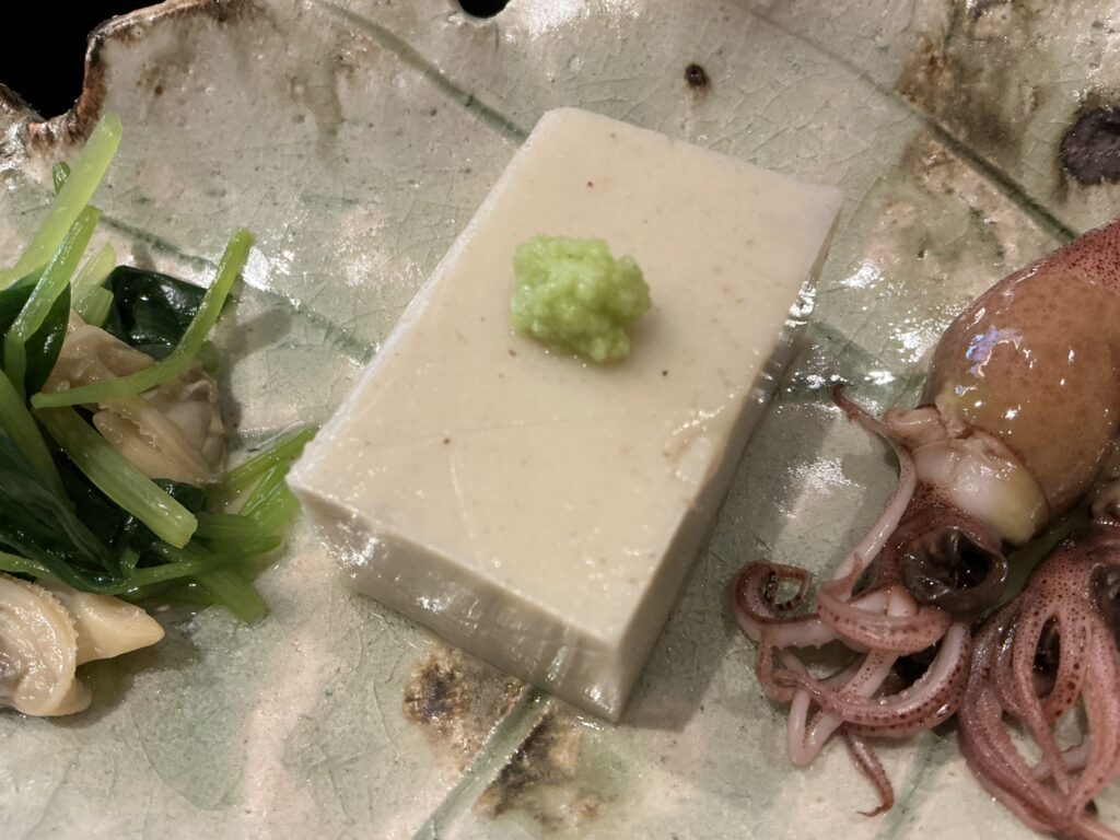 天々蕎々うめ庵の蕎麦豆腐