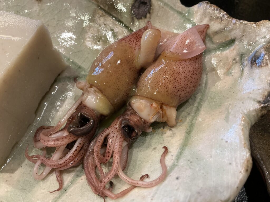 天々蕎々うめ庵のホタルイカ